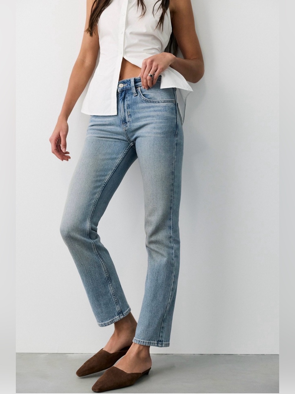 Free People Nash Straight-Leg Jeans New #58